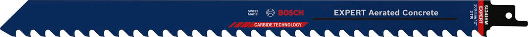 Bosch Professional 10x Expert ‘Aerated Concrete’ S 1241 HM Säbelsägeblatt (für Porenbeton, Länge 300