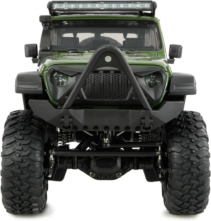 Amewi AMXRock Mini-Crosstrail Scale Crawler 4WD 1:16 RTR grün inkl. Fernsteuerung, Akku, Ladekabel