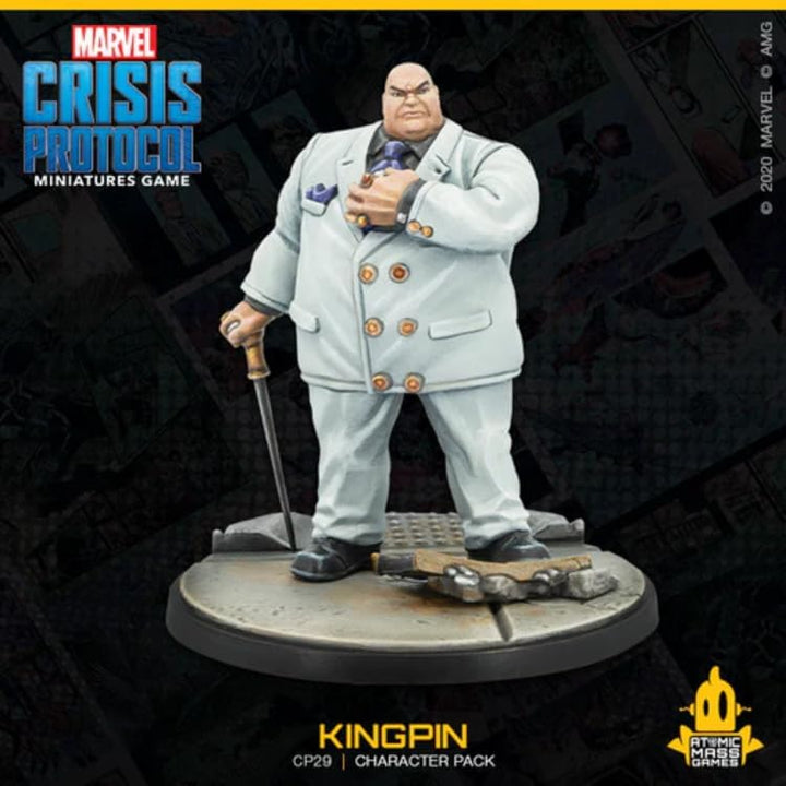 Atomic Mass Games, Marvel Crisis Protocol: Character Pack: Kingpin, Miniatures Game, Ages 10+, 2+ Pl