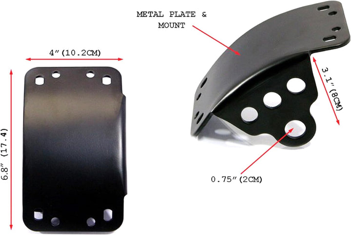 Seite Halterung Gefängnis Stil Motorrad Rücklicht & Nummer/Nummernschild Halter