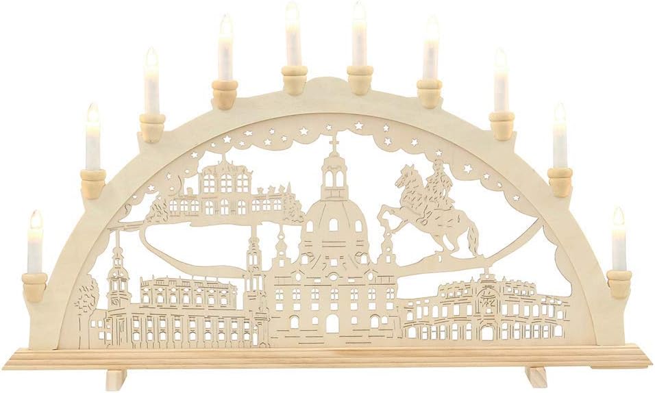 Wichtelstube-Kollektion Holz Schwibbogen Dresden - Historische Altstadt Lichterbogen