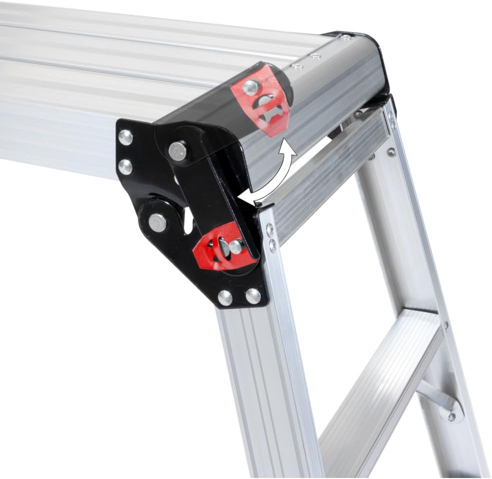 Germania Arbeitsplattform bis 150kg belastbar aus Aluminium - klappbar - 50 cm hoch - Plattform 76 x