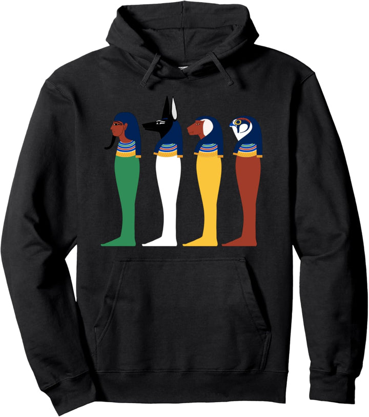 Vier Söhne des Horus Ägyptischer Gott Mythologie Pullover Hoodie