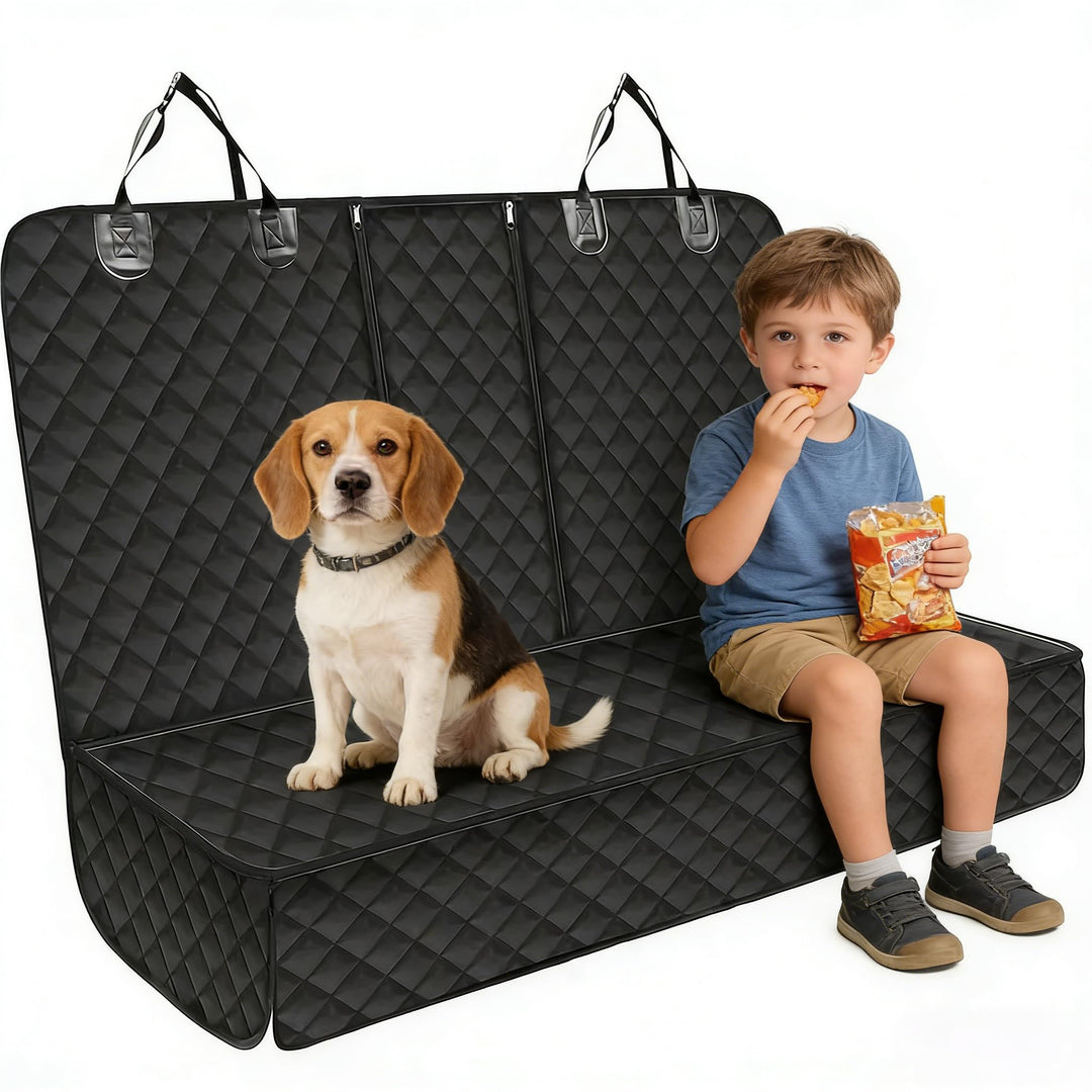 SNZ Hundedecke Auto wasserdicht & rutschfest - Autositzschoner für Rücksitz/Kofferraum/Picknick - Sc