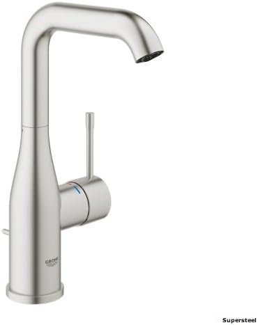 GROHE Essence - Einhand-Waschtischarmatur (wassersparend, DN 15, L-Size), hard graphite, 32628A01 L