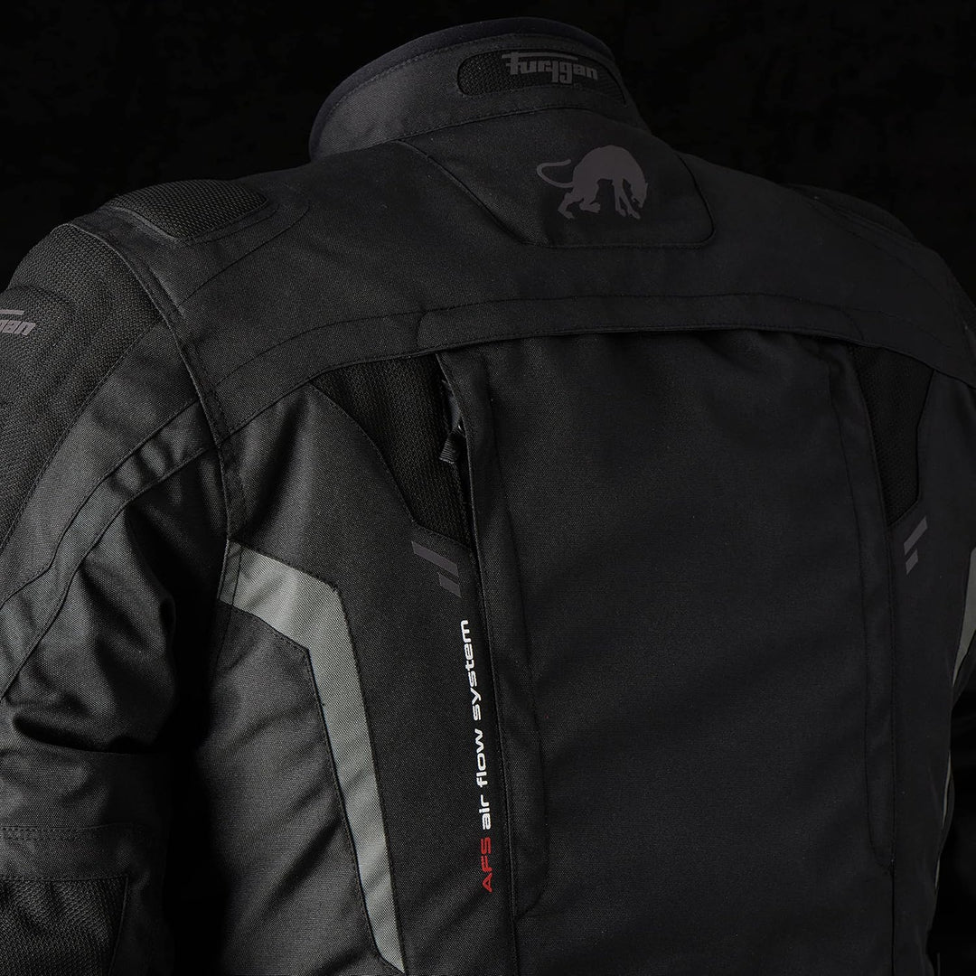 Furygan Herren Motorradjacke S Schwarz-Grau., S Schwarz-Grau.