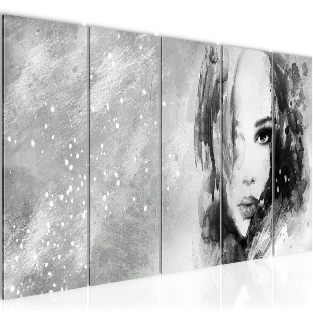 Runa Art Bild Frau Abstrakt Wandbilder auf Vlies Leinwand 5 Teilig Wanddekoration Wohnzimmer Schlafz