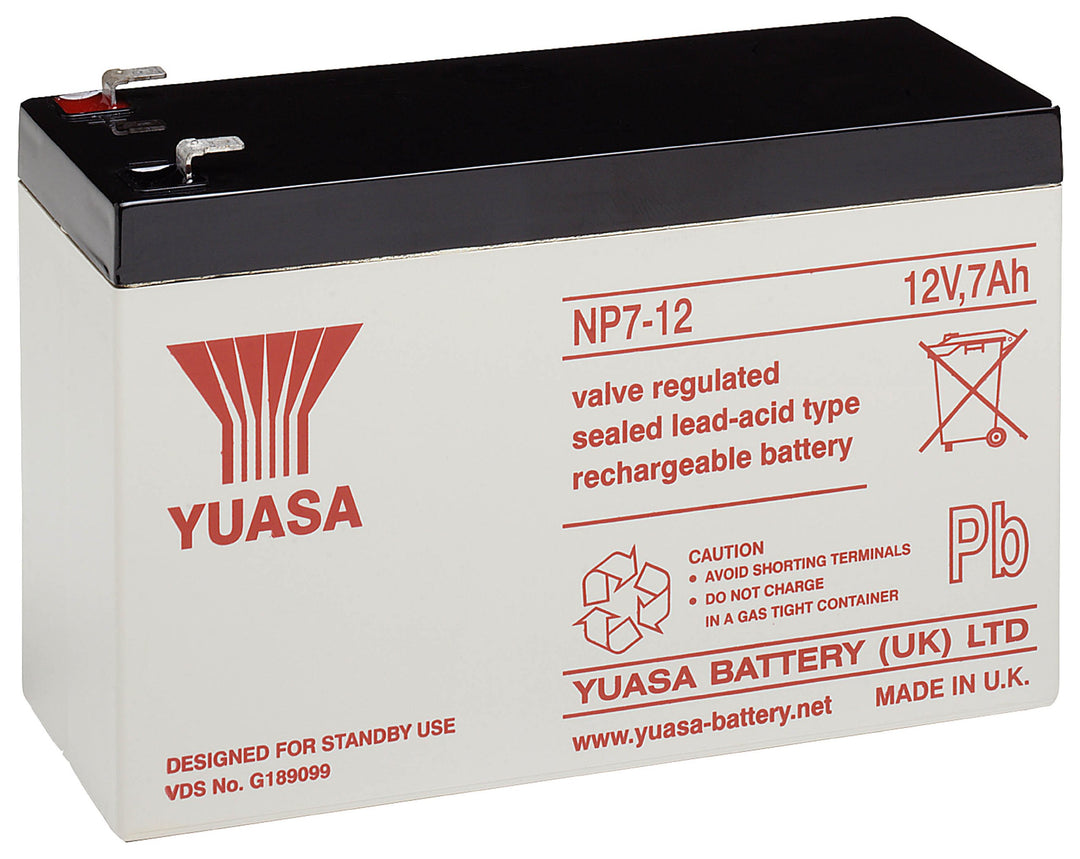 Yuasa NP7-12 Blei-Akku 12V (Faston 187-4,8mm)