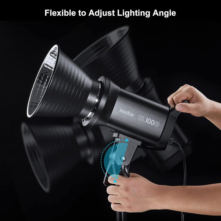 GODOX SL100D Kompakte LED-Videoleuchte Fotografie-Aufhelllicht 100W 5600K 8 Eingebaute FX-Beleuchtun