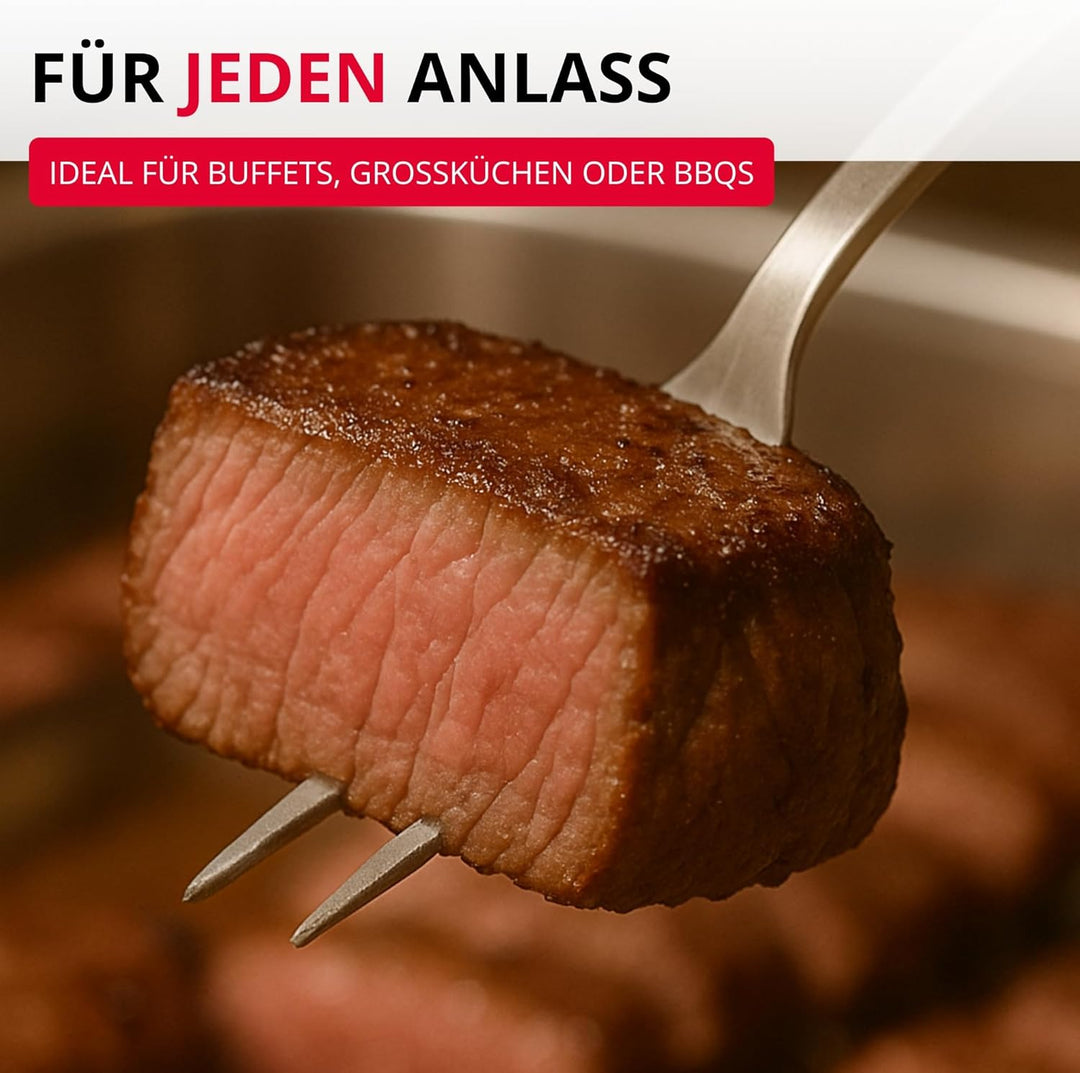 Westmark Fleischgabel Pro – Edelstahl Tranchiergabel mit langen Zinken & Aufhängehaken – Perfekt für
