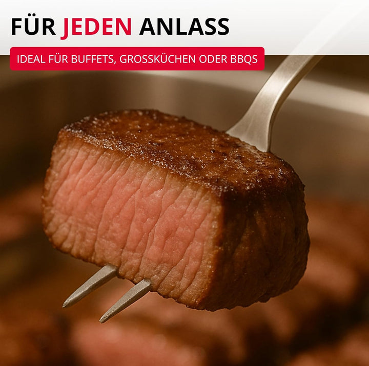 Westmark Fleischgabel Pro – Edelstahl Tranchiergabel mit langen Zinken & Aufhängehaken – Perfekt für