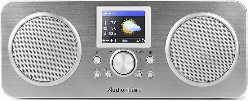 IR 010 Internetradio, Dab Radio mit Bluetooth und WLAN, Digitalradio mit LC-Farbdisplay, Akku, integ