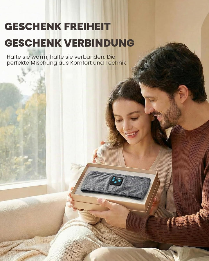 Schlafkopfhörer Bluetooth, Schlafkopfhörer Stirnband Weich Elastisch Bequem Bluetooth Stirnband Kopf