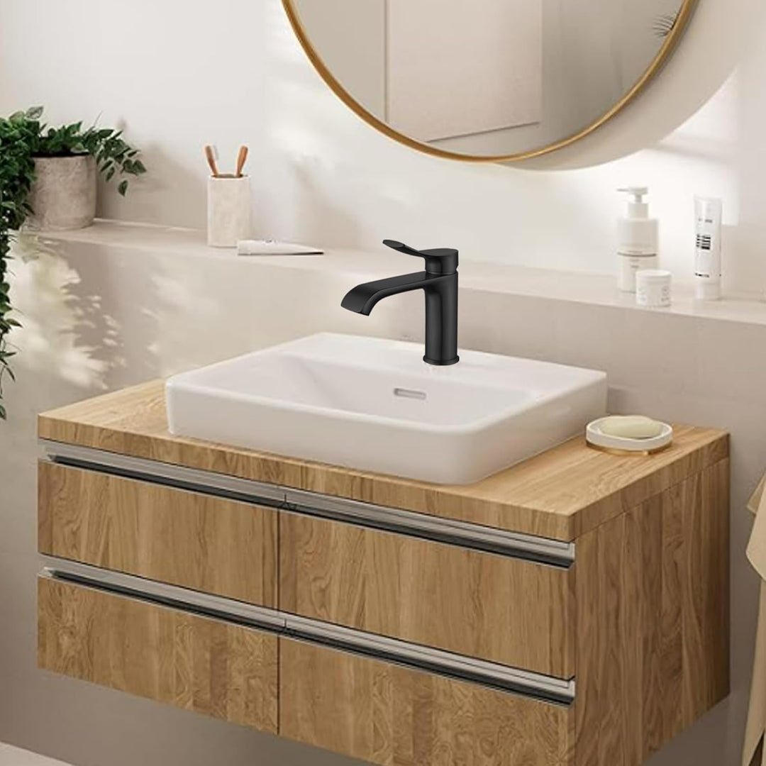 BELZ Wasserhahn Bad, Einhebel Waschtischarmatur, Waschbecken Armaturen, Armatur Badezimmer, Mischbat