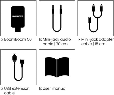 Marmitek BoomBoom 50 Bluetooth® Musik-Sender Bluetooth Version: 3.0 +EDR 30m USB Einspeisung, USB Ei