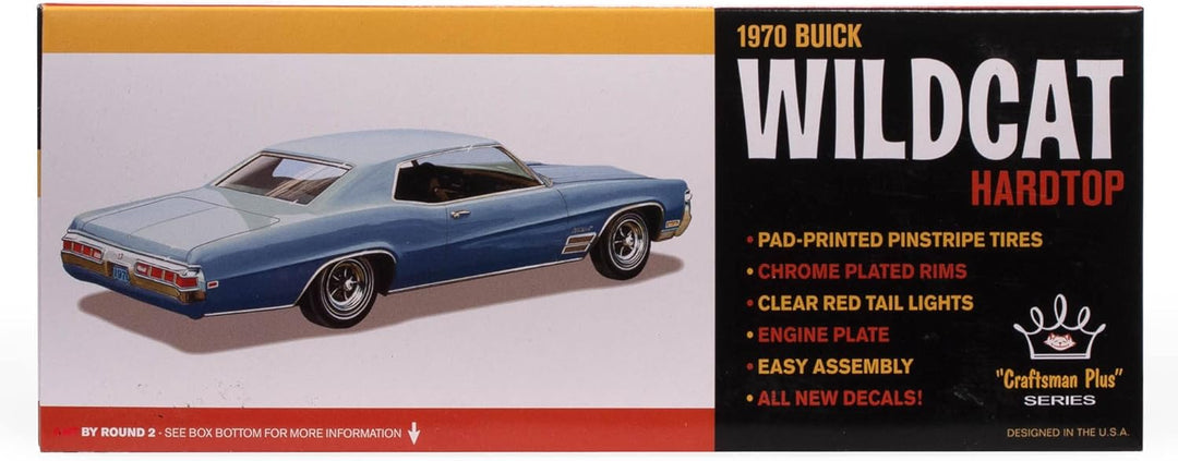 AMT AMT1379/12 1/25 1970er Buick Wildcat Hardtop Modellbausatz, Nicht bemalt