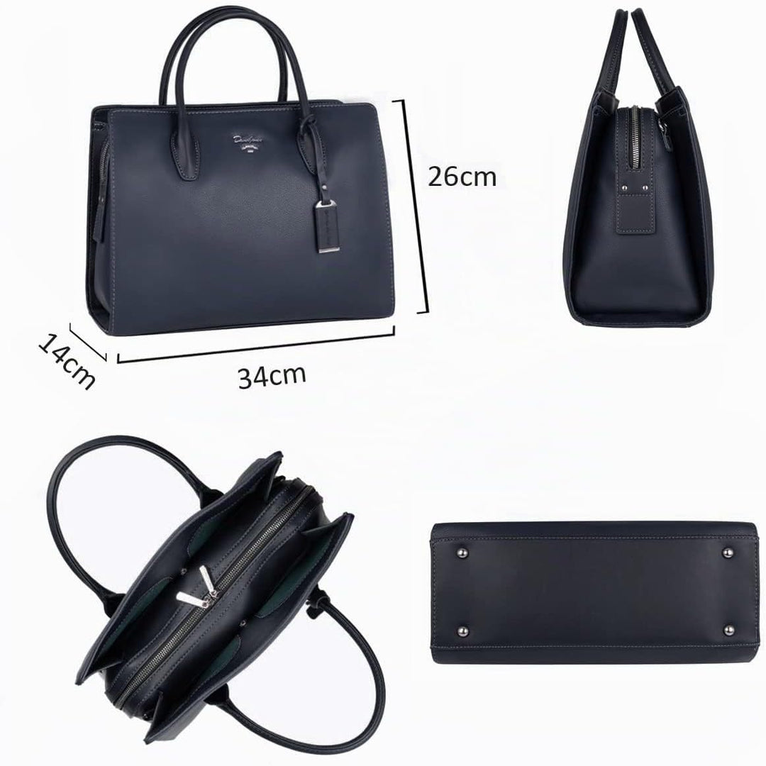 David Jones - Damen Grosse Handtasche Henkeltasche - Tote Shopper PU Leder - Schultertasche Viele Fä