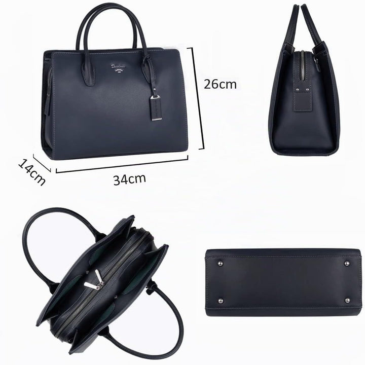David Jones - Damen Grosse Handtasche Henkeltasche - Tote Shopper PU Leder - Schultertasche Viele Fä