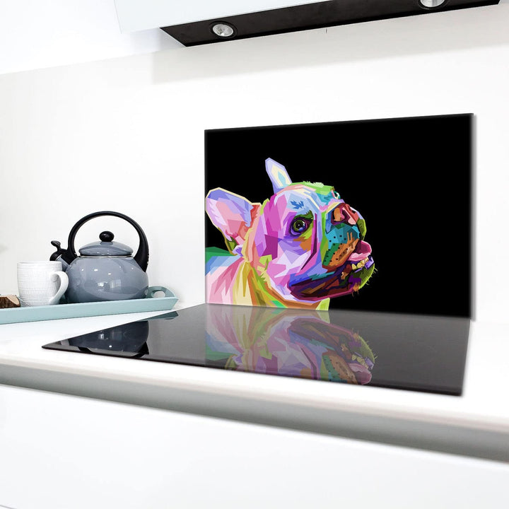 Herdabdeckplatte 80x52 cm 1-teilig Ceranfeldabdeckung Induktion Herdschutz Spritzschutz Glasplatte D