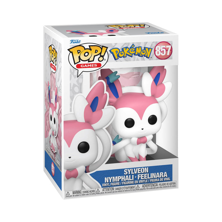 Funko POP! Games: Pokemon - Sylveon - Sammelfigur aus Vinyl zum Ausstellen - Geschenkidee - Offiziel