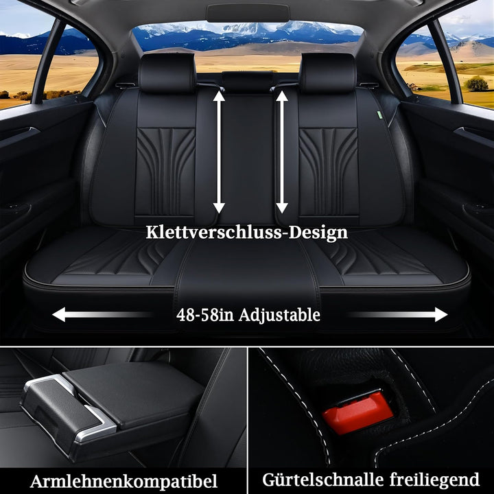 FLORICH Autositzbezüge 5 Stück, 2 Vordersitzbezüge, 3 Rücksitzbezug, wasserdichte Autositzauflage ko