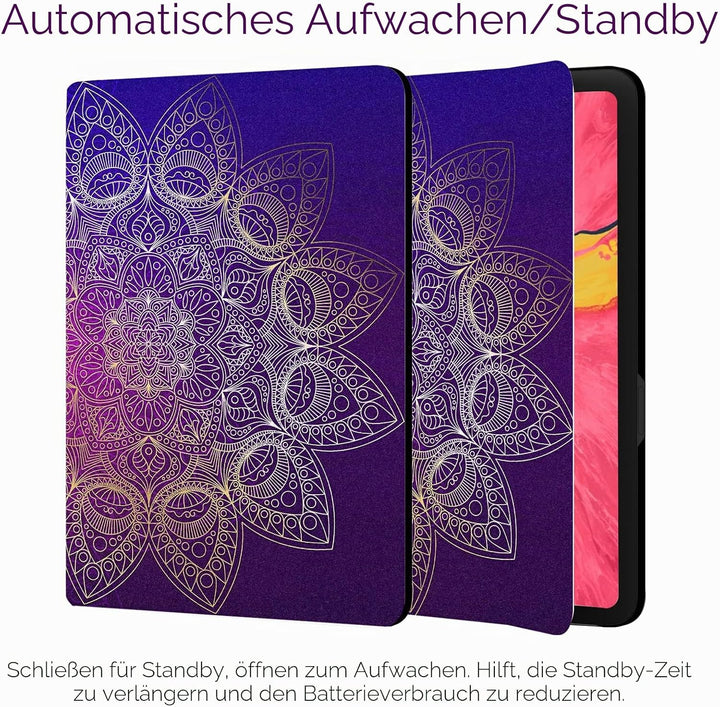 PT Berkin Arts iPad 10. Generation Hülle 2022 (10.9 Zoll) A2757/A2696/A2777 Folio Case Premium-Leder