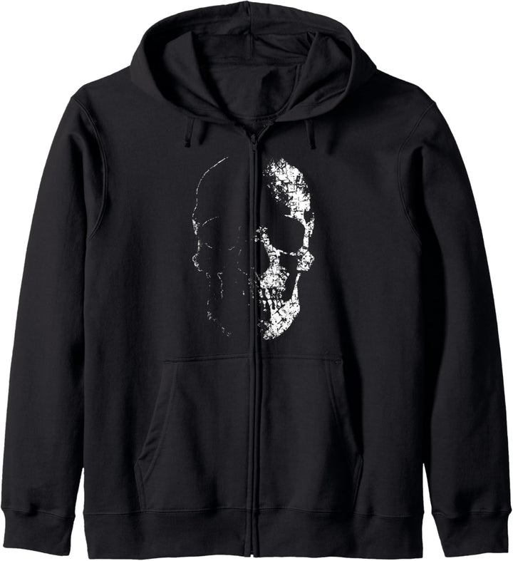 Totenkopf Kapuzenjacke