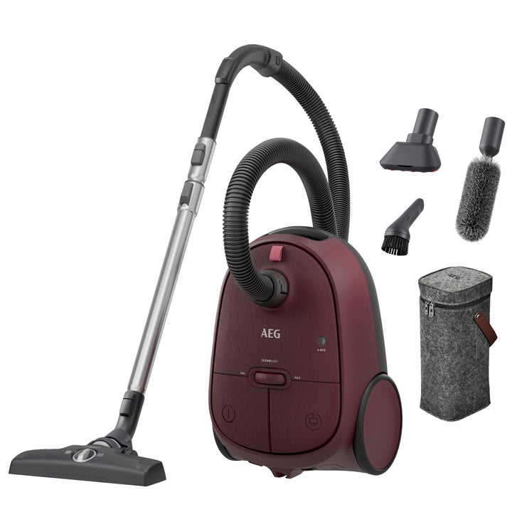 AEG CLEAN 6000 Staubsauger mit Beutel AB61CDRTD Rot