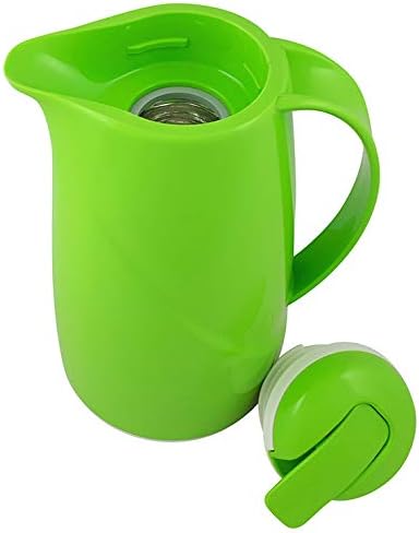 Helios 2934-126 Wave Push Kunststoff-Isolierkanne, 1 Liter, kiwi, Kiwi