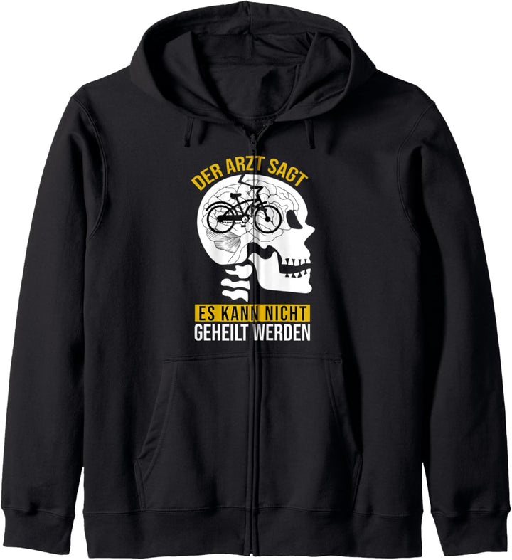 Geschenk Radfahrer Fahrrad Spruch Herren Damen Rad Kapuzenjacke