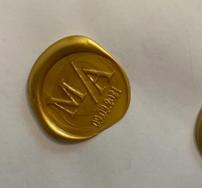 Siegel mit eigenem Logo, personalisiertes Siegel, Hochzeit, Einladungskarten stempeln, save the date