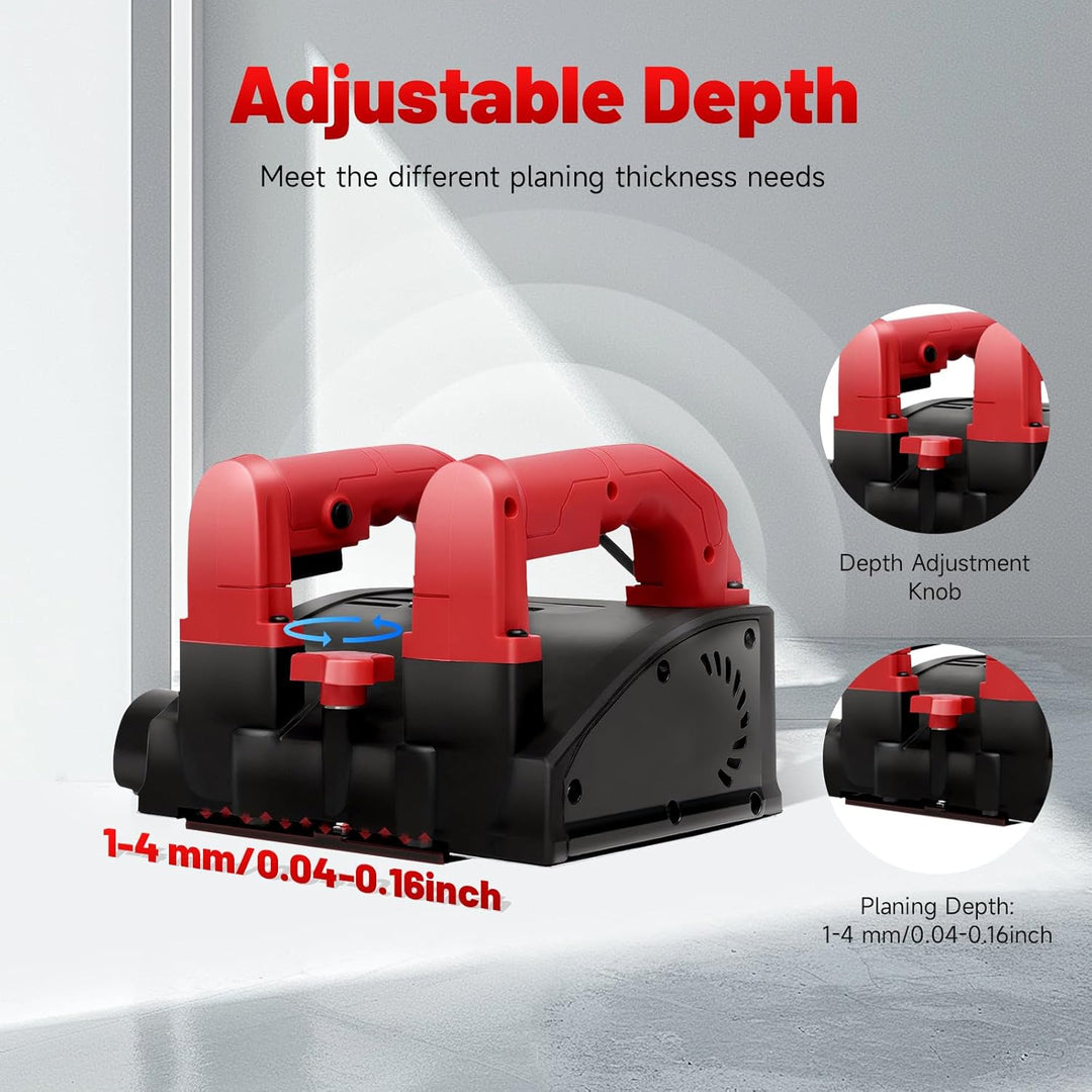 1200W Betonfräse, 3000 R/min Sanierungsfräse Schleifer Putzfräse Mauerfräse Estrichfräse Mauer Fräse