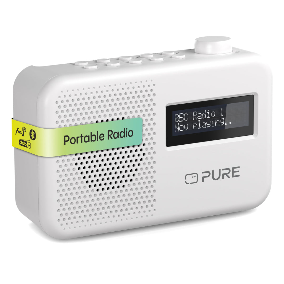 Pure Elan One2 tragbares DAB+/FM Radio mit Bluetooth 5.1 (LCD-Display, 10 Speichertasten, Batteriebe
