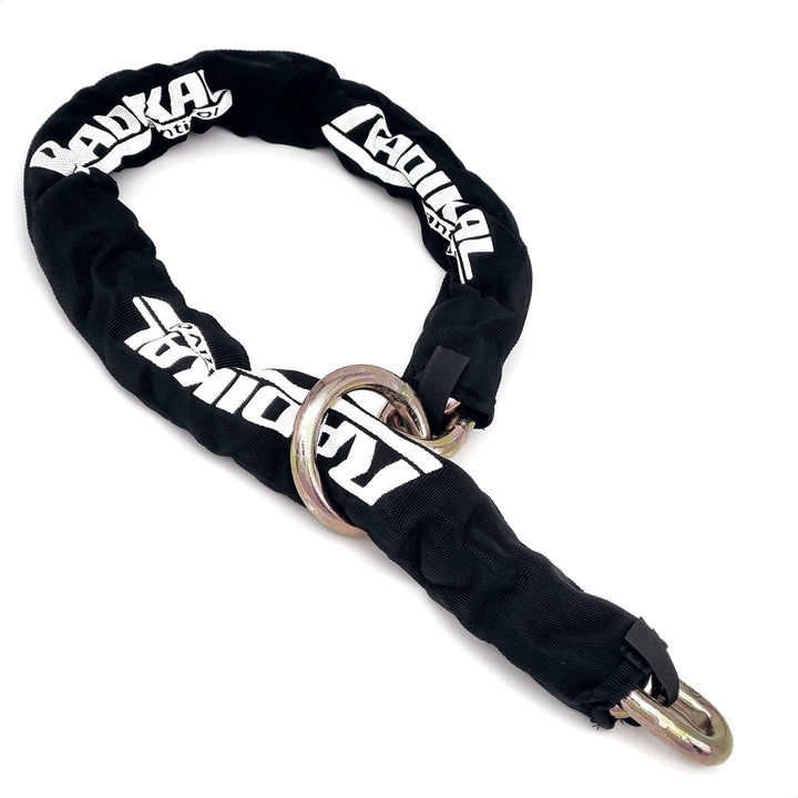 Radikal RK14120L Kette mit Diebstahlsicherung für Motorrad, Scooter, Durchmesser 14 mm, mit Schlaufe