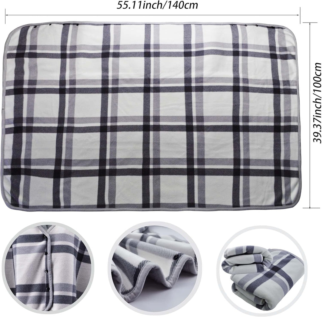 beifon Poncho Winter Warm Damen Decke Flanell Fleece Poncho Cape Weiche Dicke Winter Warm Wrap Ponch