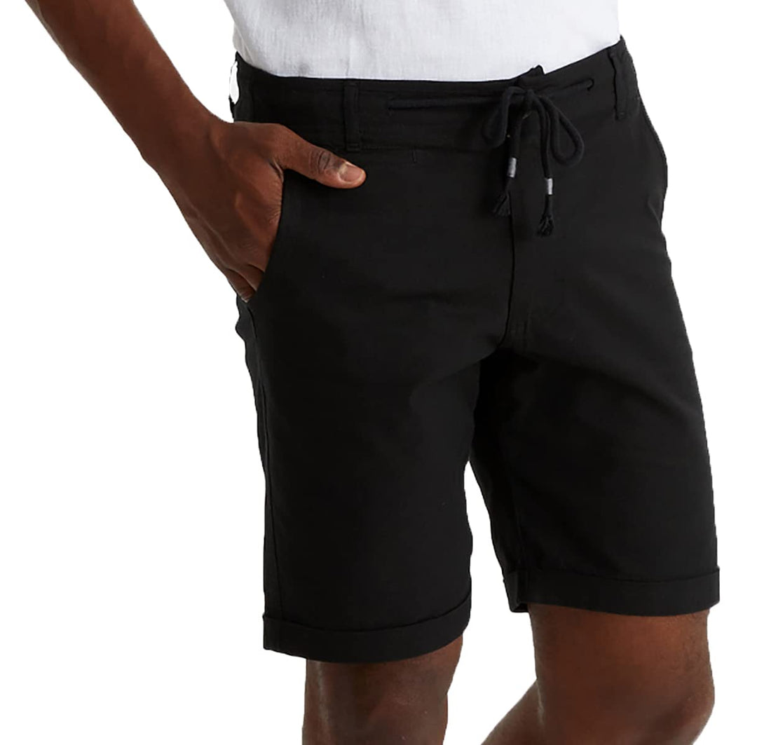 Leif Nelson kurze Hose Herren Bermuda Leinen Shorts Leinenhose Stoffhose Leinenshorts Männer Sommerh