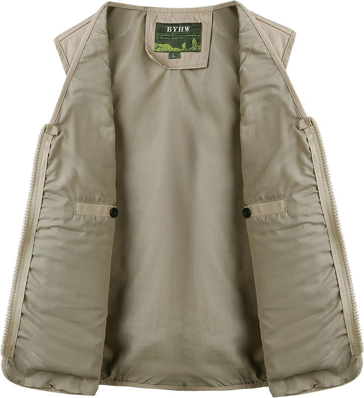 KTWOLEN Herren Angelweste Outdoor Jagdweste Fotografie Ärmellose Jacke Angelwesten Arbeitsweste Werk