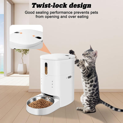 Automatischer Katzenfutterspender Smart Pet Feeder für Katzen und Hunde Auto Pet Food Feeder Verteil