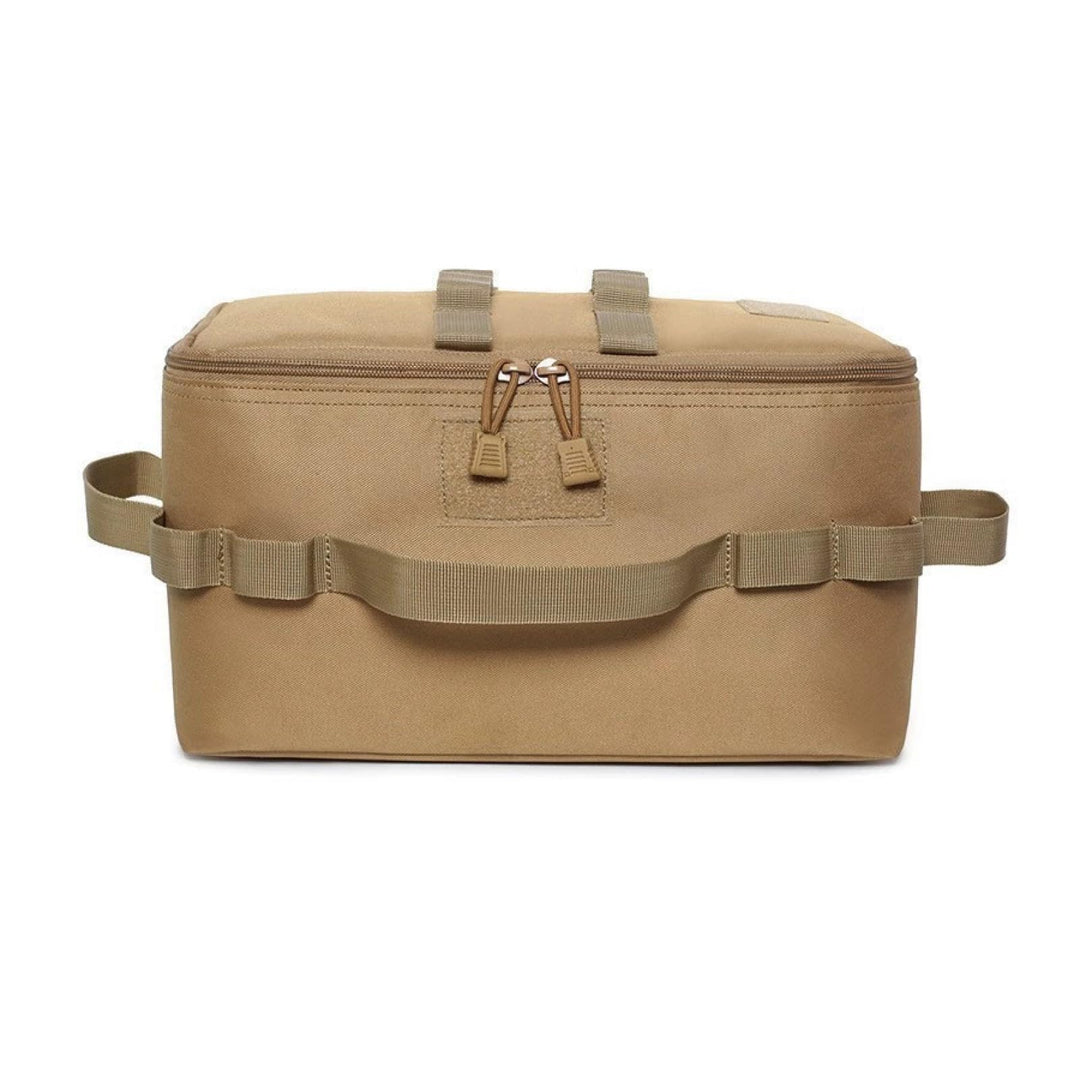 Tragbare Aufbewahrungstasche für Campingutensilien und Kochgeschirr, Outdoor-Picknicktasche (Gelb),
