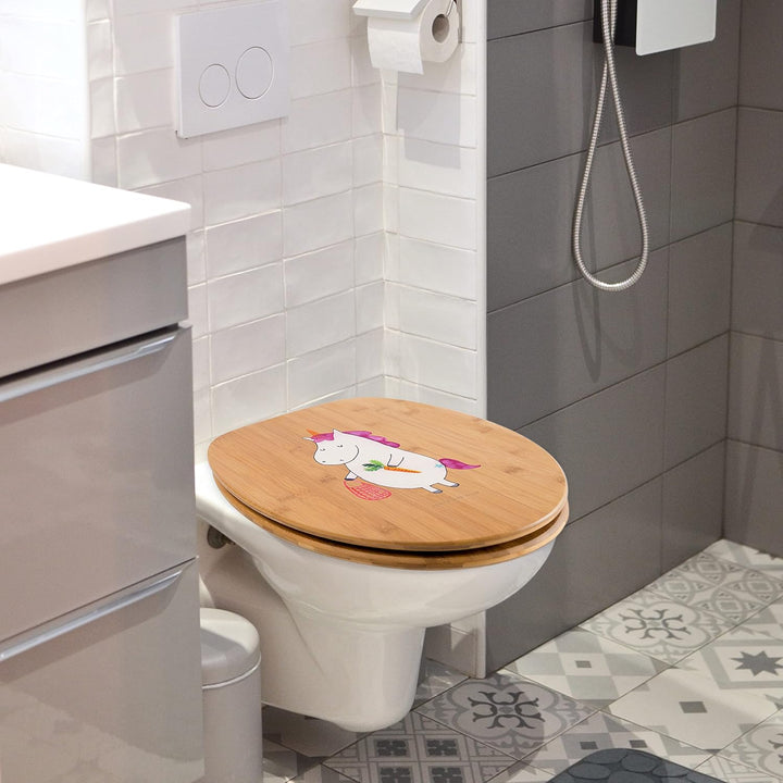 Mr. &amp; Mrs. Panda Motiv WC Sitz Einhorn Gemüse - Geschenk, WC-Sitz, Bio, Wochenmarkt, Einhörner, Pega