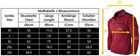 Soltice Herren Langarm Sweatshirt mit Brusttasche, Gestreifter Strickpullover mit Kragen, Meliert, W
