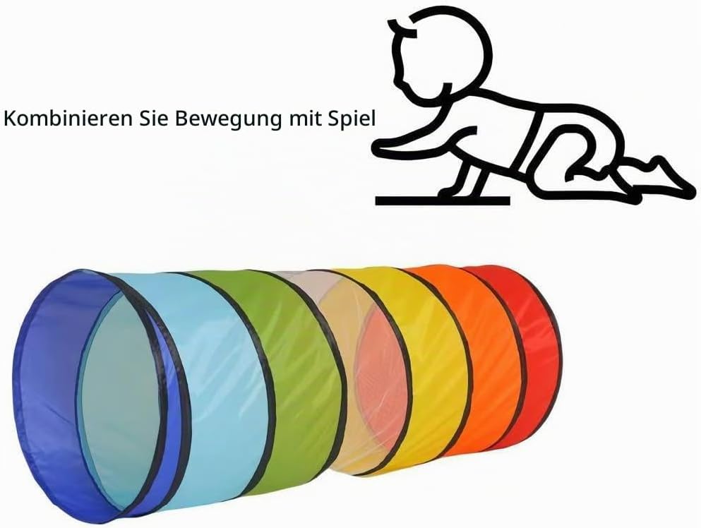Spieltunnel,Spieltunnelzelt für Kinder, Pop Up Spieltunnel,Faltbarer Spieltunnel für Jungen Mädchen