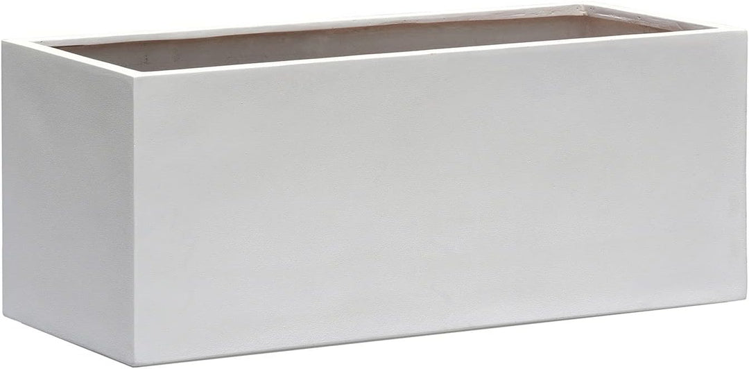 ESCHBACH® Pflanzkübel Box 80 Weiss Rechteckig * 80 x 31 x 31 cm * 10 Jahre Garantie 80x31x31, 80x31x