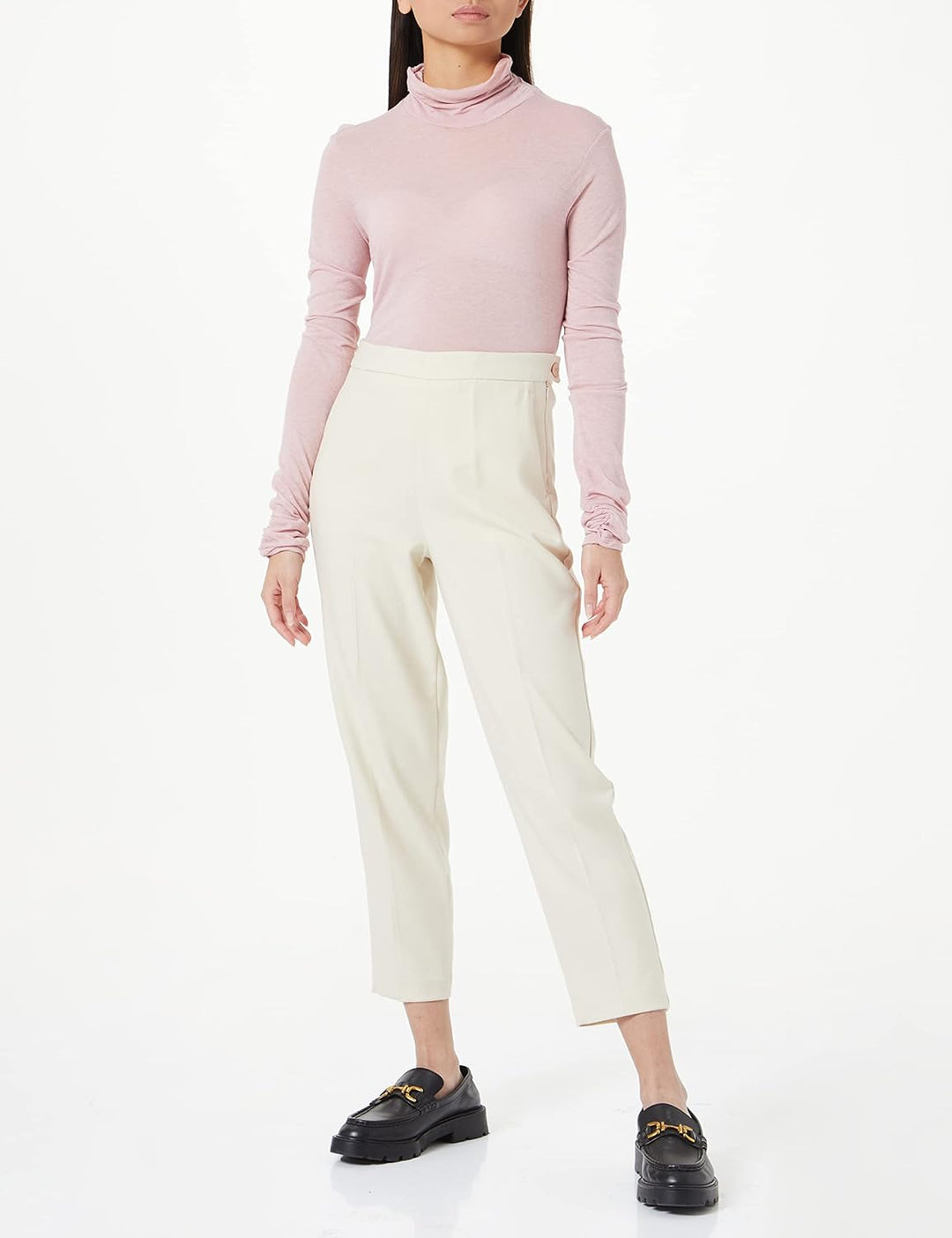 SISLEY Damen Pants 36 Creamy White 0l8, 36 Creamy White 0l8