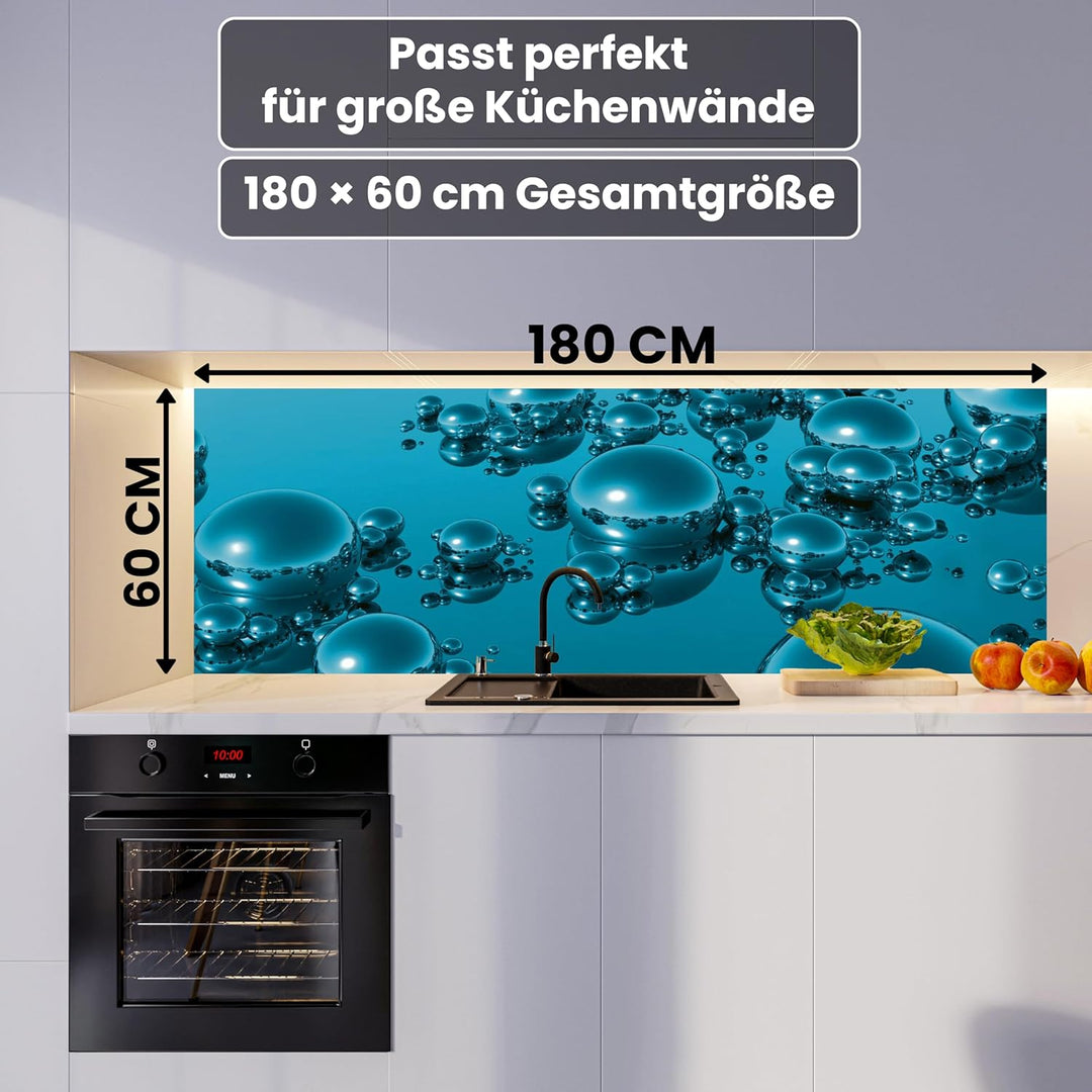 DIMEX Küchenrückwand Folie selbstklebend Tropfen | Klebefolie - Dekofolie - Spritzschutz für Küche |