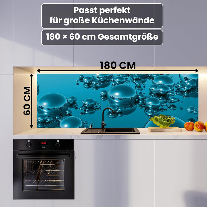 DIMEX Küchenrückwand Folie selbstklebend Tropfen | Klebefolie - Dekofolie - Spritzschutz für Küche |