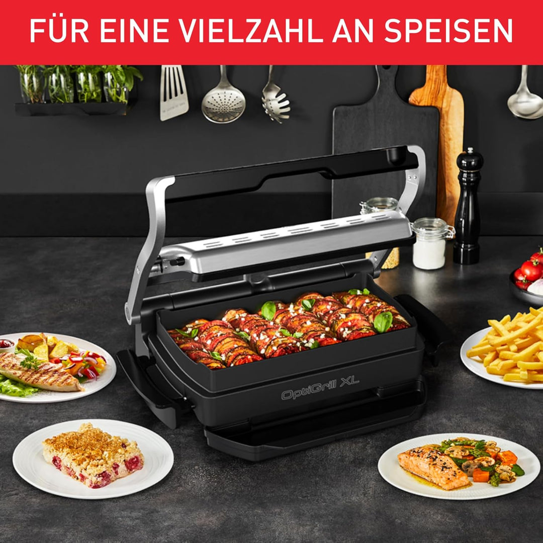 TEFAL OptiGrill Snacking & Baking Backschale XA725870| antihaftbeschichtet | wärmeisolierte Griffe |