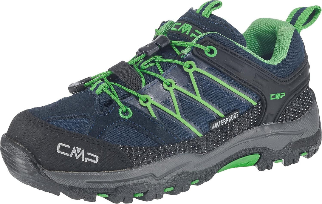 CMP Unisex Kinder Kids Rigel Low Trekking Shoes WpTrekking-Schuhe 28 EU B Blue Gecko, 28 EU B Blue G