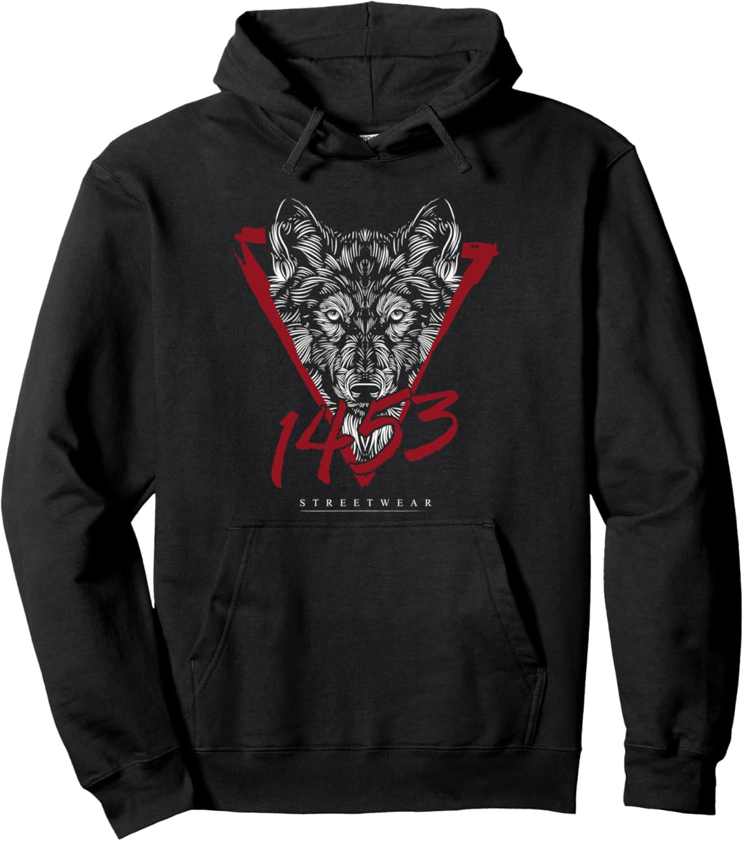 1453-Shop Ottoman Istanbul Türkei Wolf Streetwear Pullover Hoodie