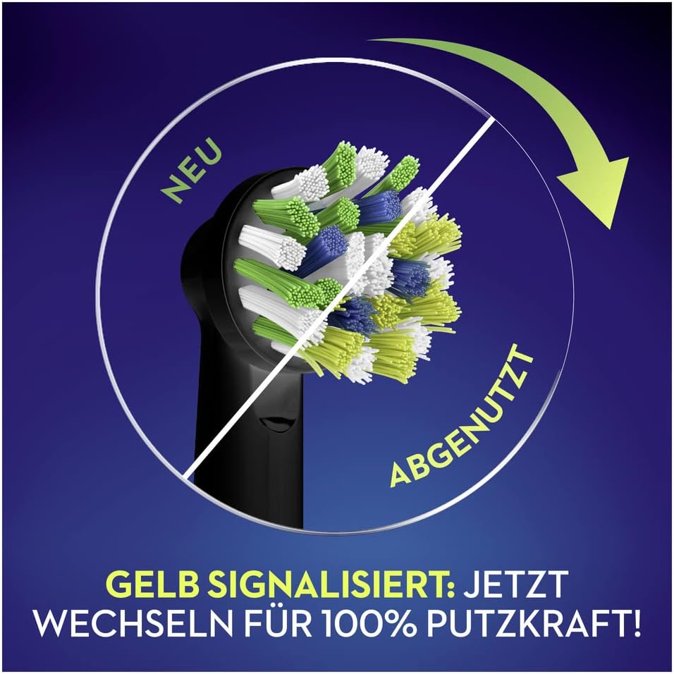 Oral-B CrossAction Aufsteckbürsten für elektrische Zahnbürste, 10 Stück, Mundreinigung mit CleanMaxi